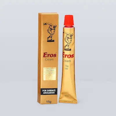Eros Delay Cream for Men – 15g Gold Tube and Box