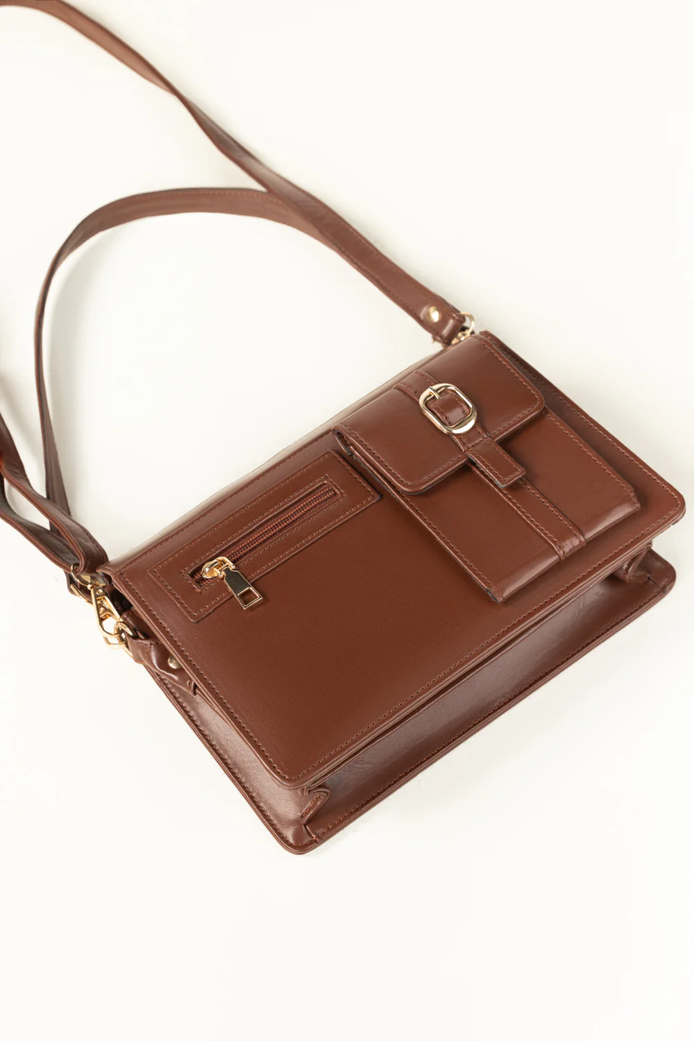 Dark Brown Shoulder Bag IBS-SHB25-035 - Image 4
