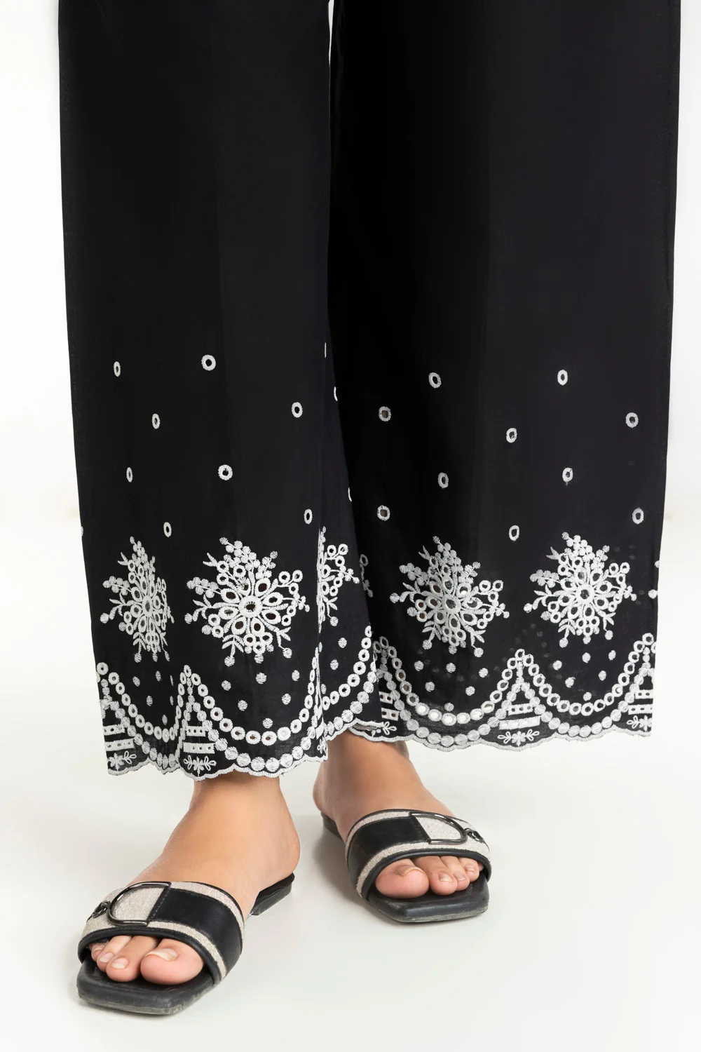 Cambric Embroidered Trouser IPT-44440 - Image 3