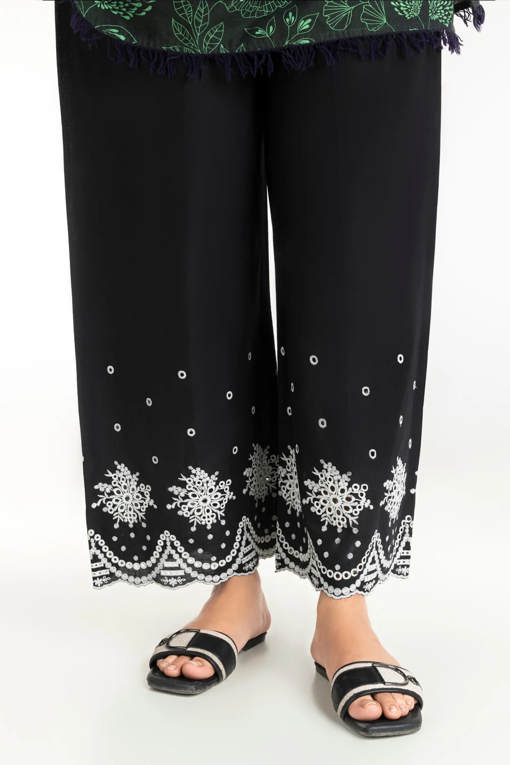 Cambric Embroidered Trouser IPT-44440